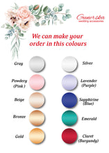 Load image into Gallery viewer, Blue wedding glasses for bride and groom