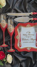 Load and play video in Gallery viewer, Personalized 15th wedding anniversary gift, Crystal wedding anniversary