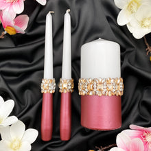 Load image into Gallery viewer, Burgundy wedding glasses for bride and groom, wedding cake server sets