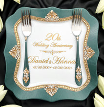 Load image into Gallery viewer, Personalized 20th wedding anniversary gift, 20 wedding anniversary cake cutting set