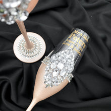 Load image into Gallery viewer, Light beige wedding glasses for bride and groom, wedding cake server sets &amp; cake plate
